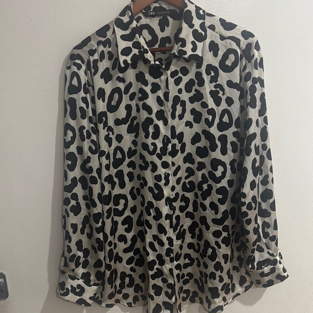 Zara Leopard Print Blouse